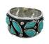 Southwest Sterling Silver Turquoise Jewelry Ring Size 8 FX91322